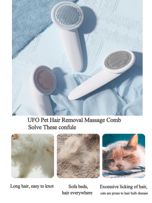 UFO Pet Massage Comb Cats Dog Grooming Combs Brush – Image 3
