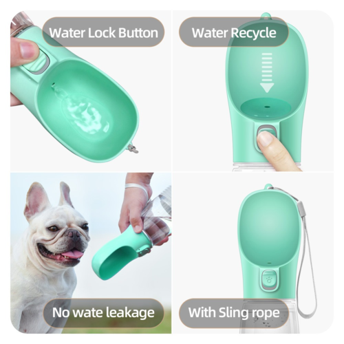 Outdoor Pet Dog Feeder Bowls Cats Dogs Travel Water Dispenser Feeder – Image 5